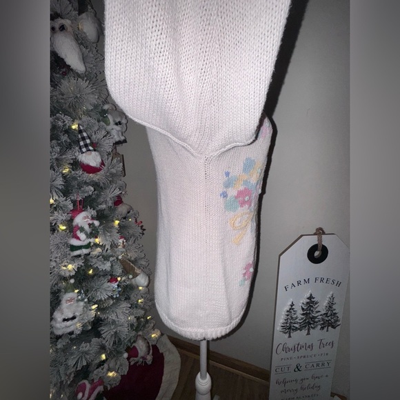 Vintage Max & Diane Floral Pastel Sweater with shoulder pads. Size S. - Picture 5 of 14